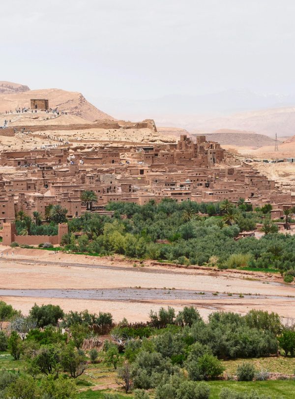 Discover the historic Aït Benhaddou, a UNESCO site in Morocco's arid landscape.